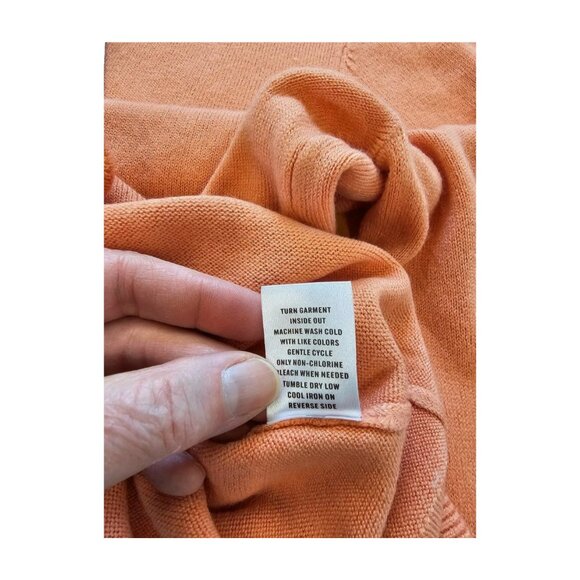 NWT Orange Appleseed's button front, crew neck cardigan, size S - Picture 7 of 7